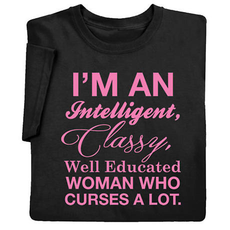 Product image for I'm an Intelligent Woman Ladies T-shirt