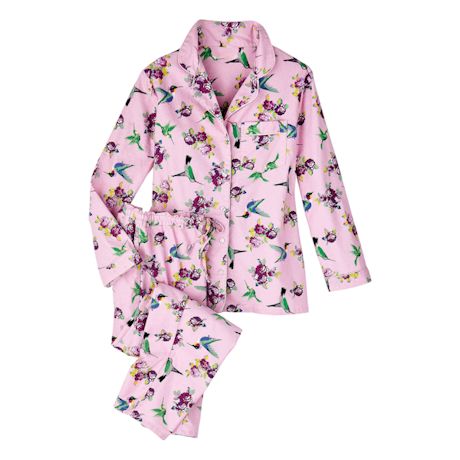 Product image for Hummingbird Flannel Pajama Set