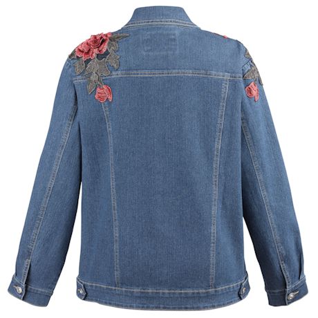 Product image for Oversize Denim Jacket With Embroidery