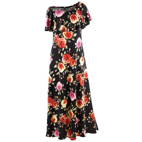 Product image for Tropical Floral Maxi On Off Shoulder