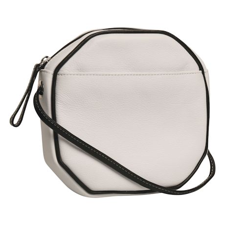 Product image for Leather Octagon Crossbody Bag