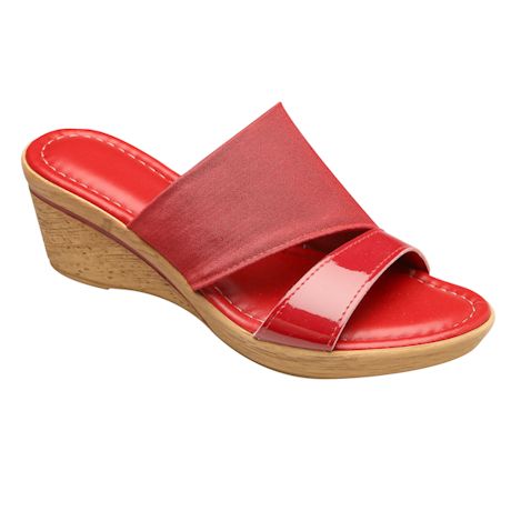 Product image for Easy Street® Cork Textured Wedge Sandal