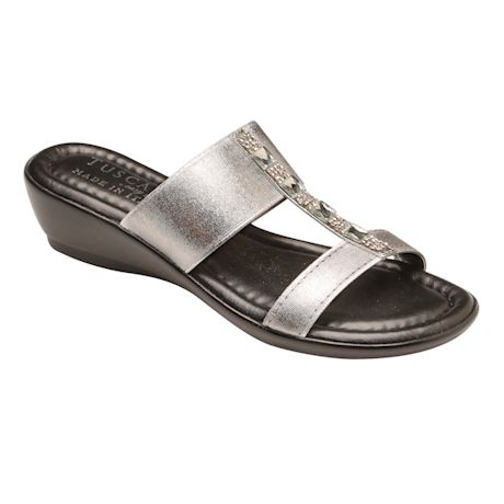 Product image for Easy Street® Bejeweled Duo-Strap Italian Sandal