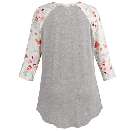 Product image for Summer Blooms Baseball Top