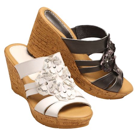Product image for Floral Bouquet Leather Sandal