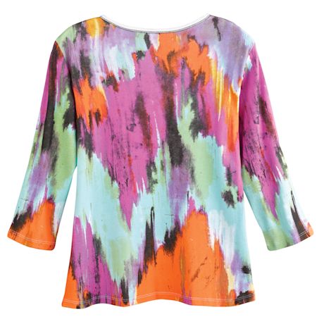 Product image for Watercolor Sky Embellished Top