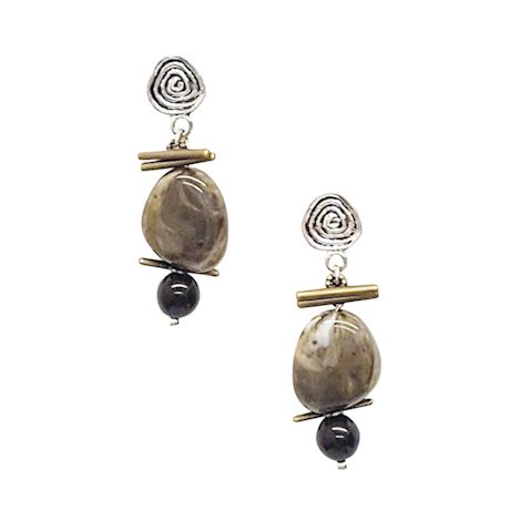 Product image for Agate Memory Coil Earrings