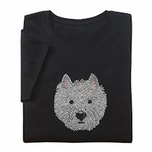 Alternate image for Rhinestone Dog Ladies T-Shirts