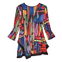 Alternate image for Colors Collide Swing Tunic - 3/4 Sleeve