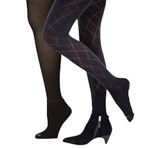 Alternate image for Boot Foot Patterned Tights