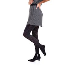 Alternate image for Boot Foot Patterned Tights