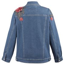 Alternate image for Oversize Denim Jacket With Embroidery
