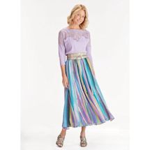 Alternate image for Dusty Stripe Georgette Skirt