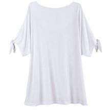 Alternate image for Cold-Shoulder Tie-Sleeve Knit Tunic